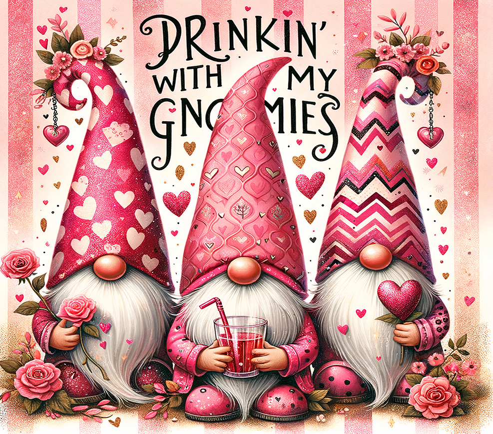 Mock-Ups Valentine Gnomes 20oz. Tumbler