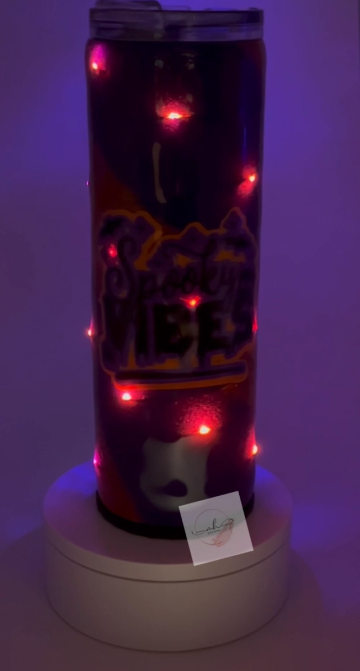 Tumbler- 20oz. Lighted Spooky Vibes