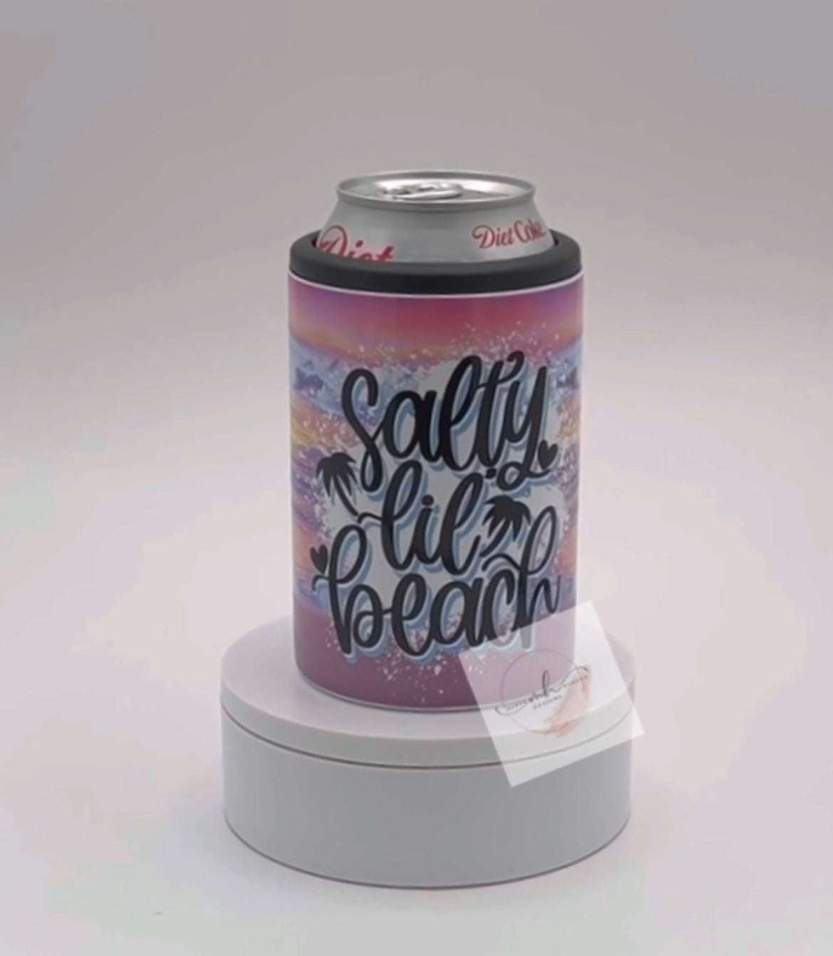 Koozie- Can Cooler- Salty Beach