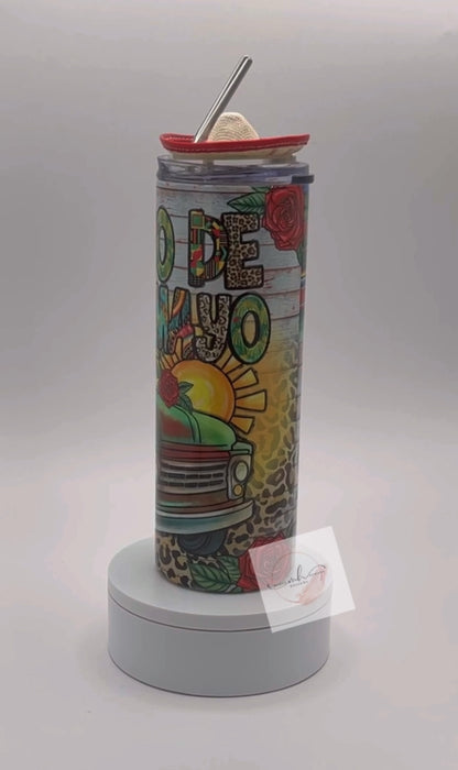 Tumbler- 20oz. Cinco de Mayo Truck w/ Sombrero Lid