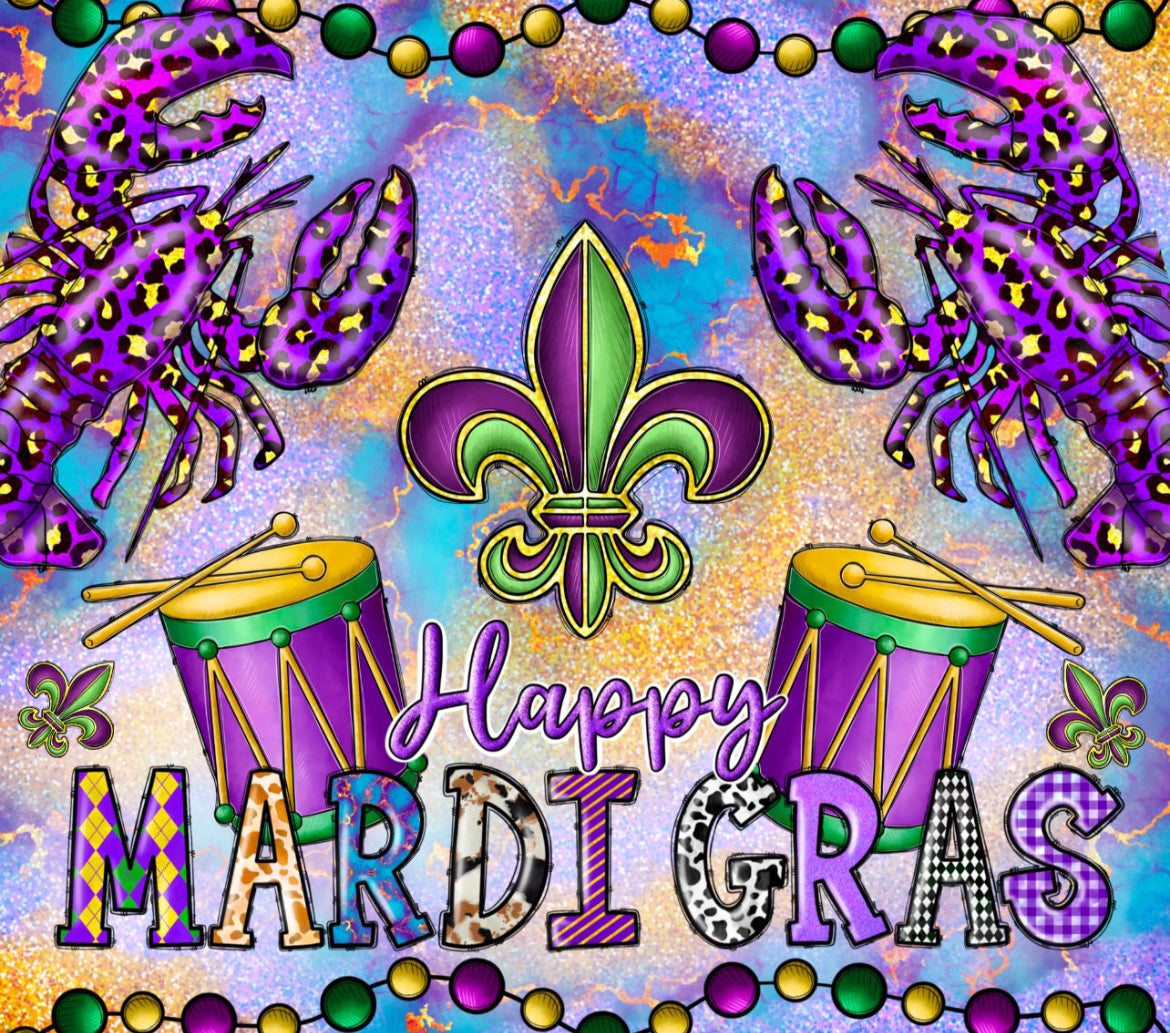 Mock-Ups Mardi Gras 20oz. Tumbler