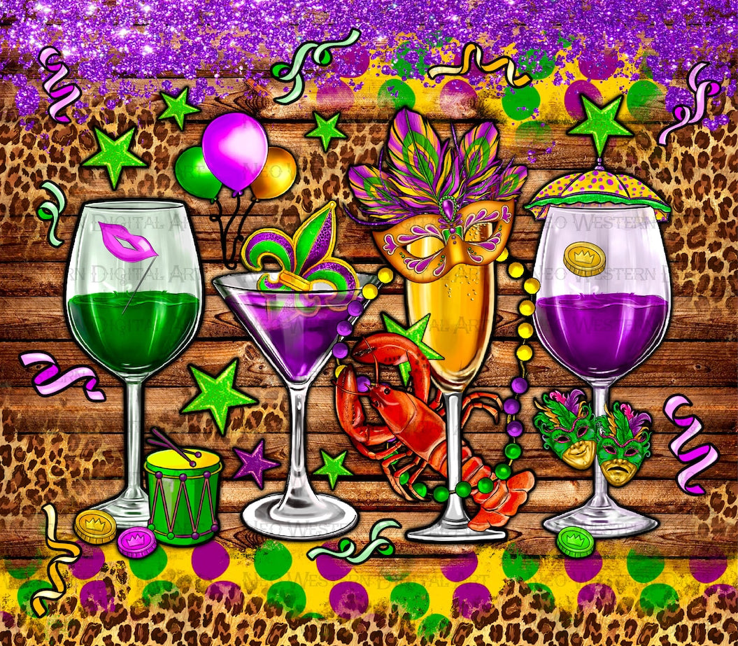 Mock-Ups Mardi Gras 20oz. Tumbler