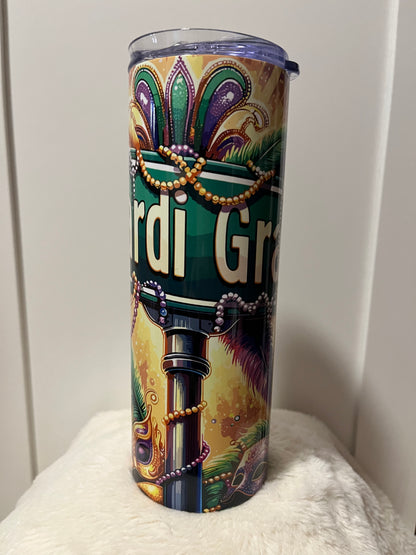 Tumbler- 20oz. Mardi Gras