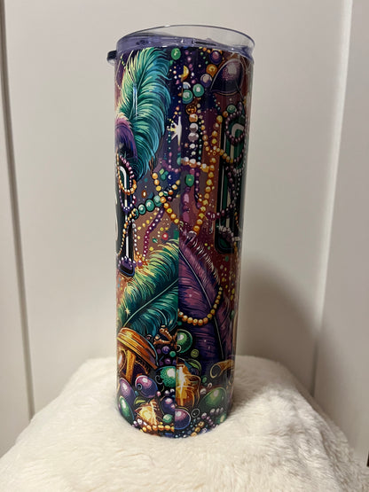 Tumbler- 20oz. Mardi Gras