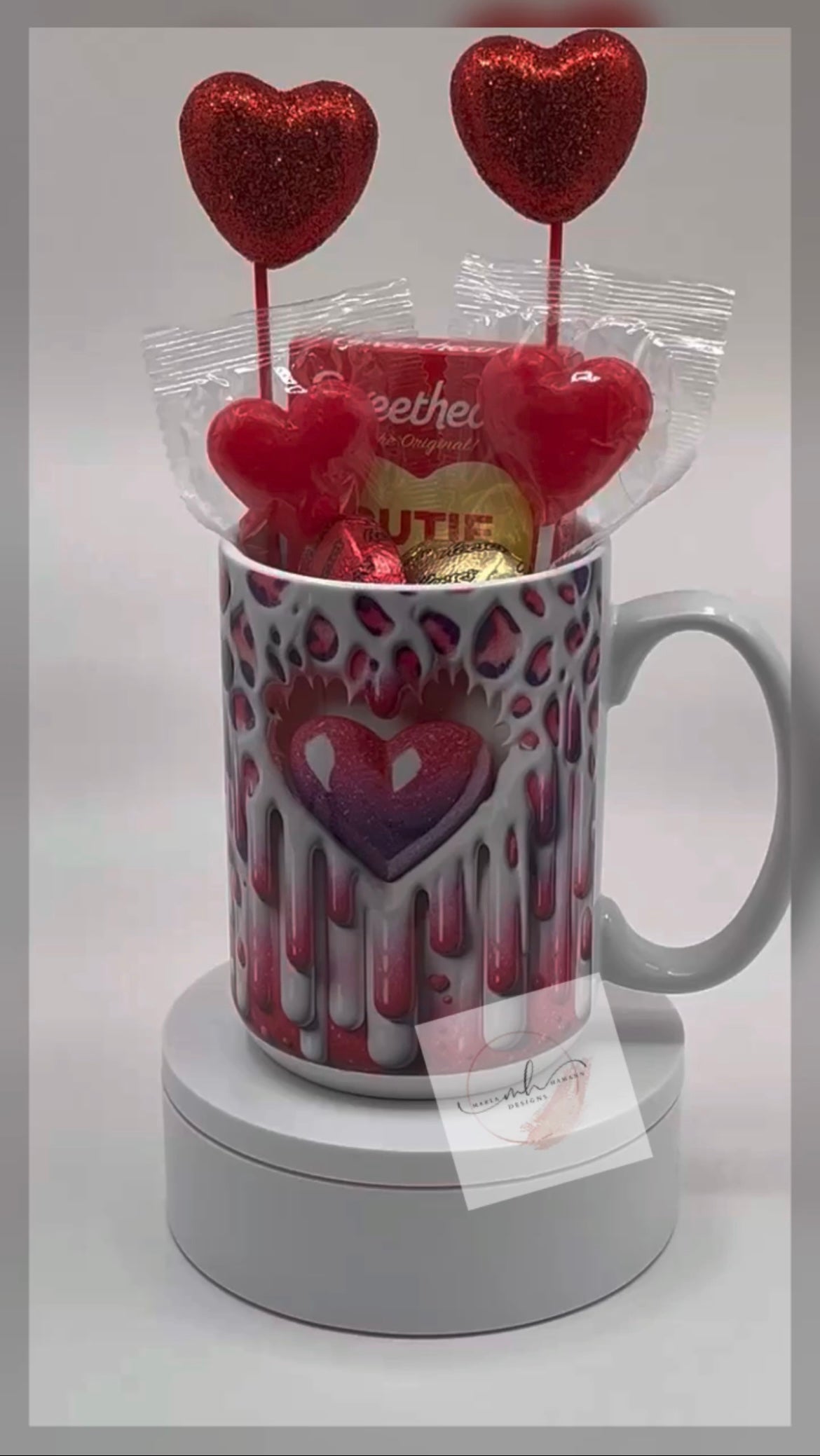 Mug- 15oz. Pink Heart Coffee Mug