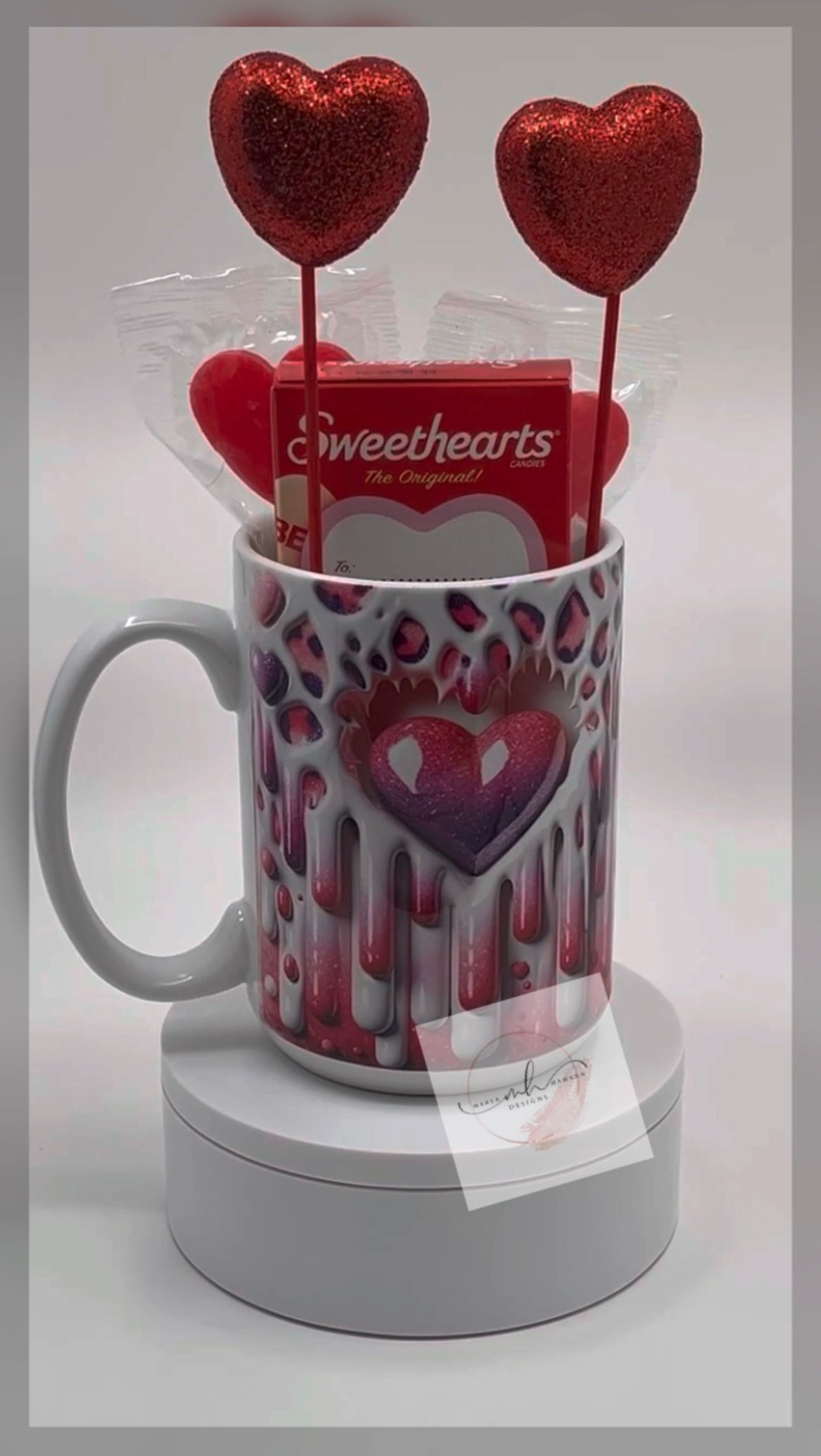 Mug- 15oz. Pink Heart Coffee Mug