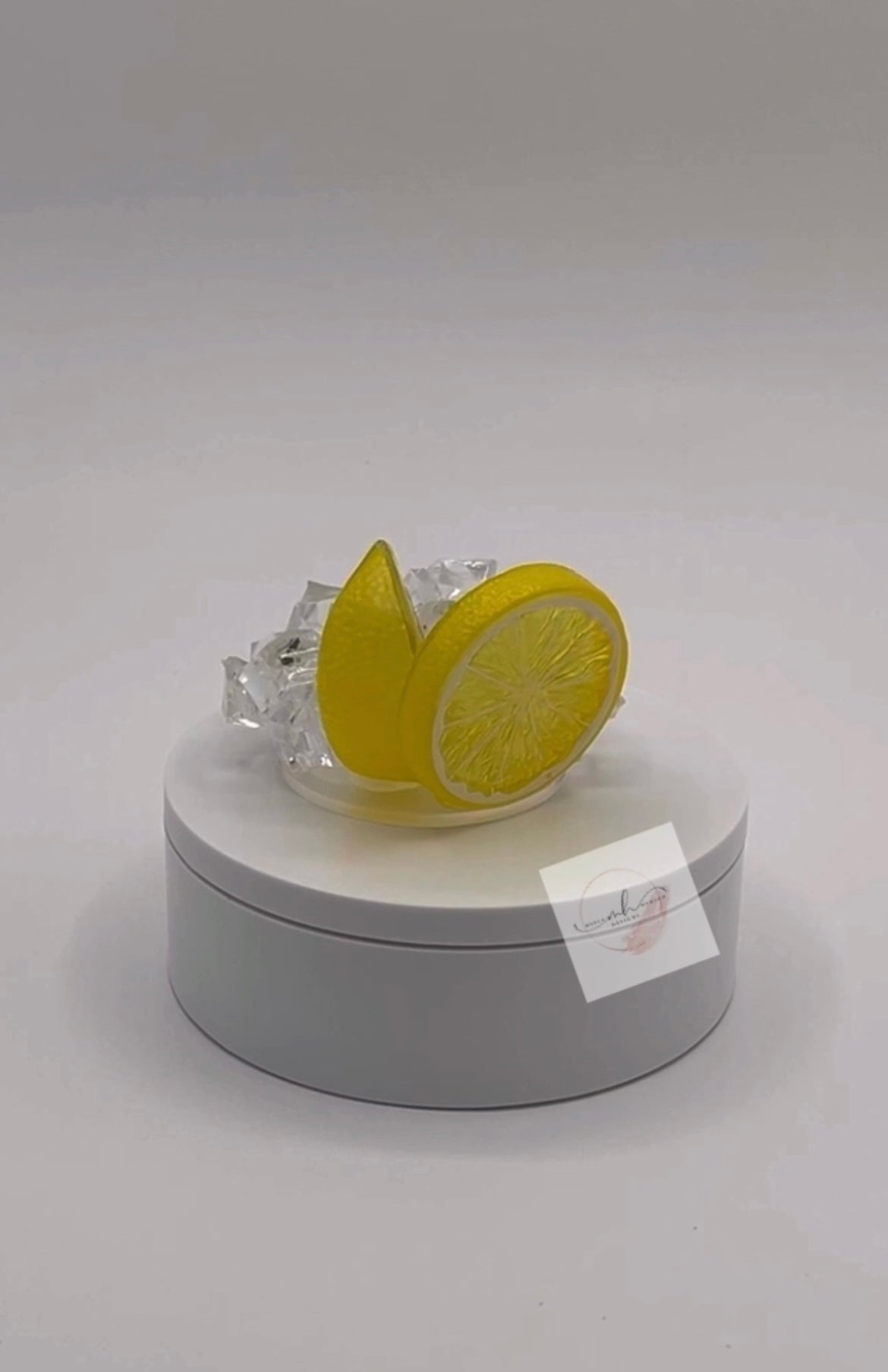 3D 20oz. Straight Tumbler Ice Lid- Lemons