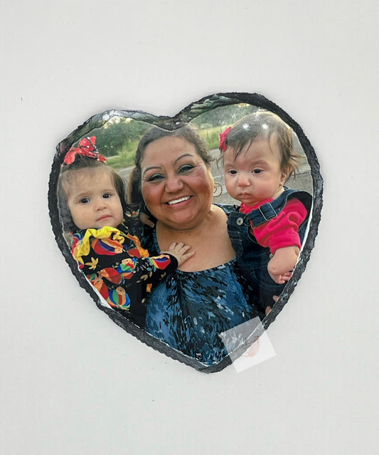 Picture Frame- Heart Rock Slate